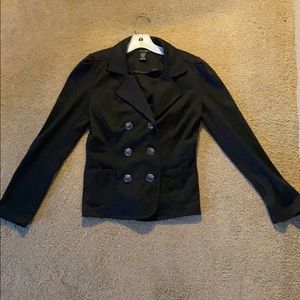 Black double breasted blazer